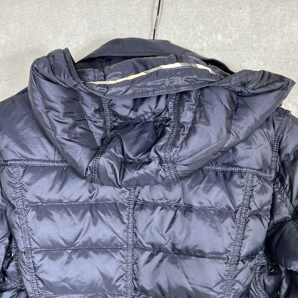 Burberry BRIT Double Breasted Coat Puffer Down Hooded Nova Check Women’s XS - Picture 9 of 14